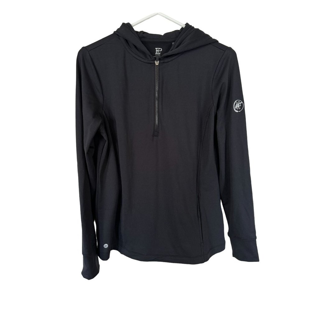 NWT‎ Epny Golf EP New York Hooded Zip Pullover Black Woman's Medium UV50 | z1